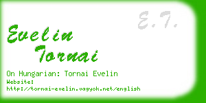 evelin tornai business card